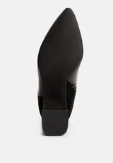 Desire Suede Back Panel High Ankle Boots from London Rag International