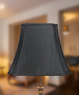 Black with Gold 16"W x 13"H Liner Lampshade From LampsUSA