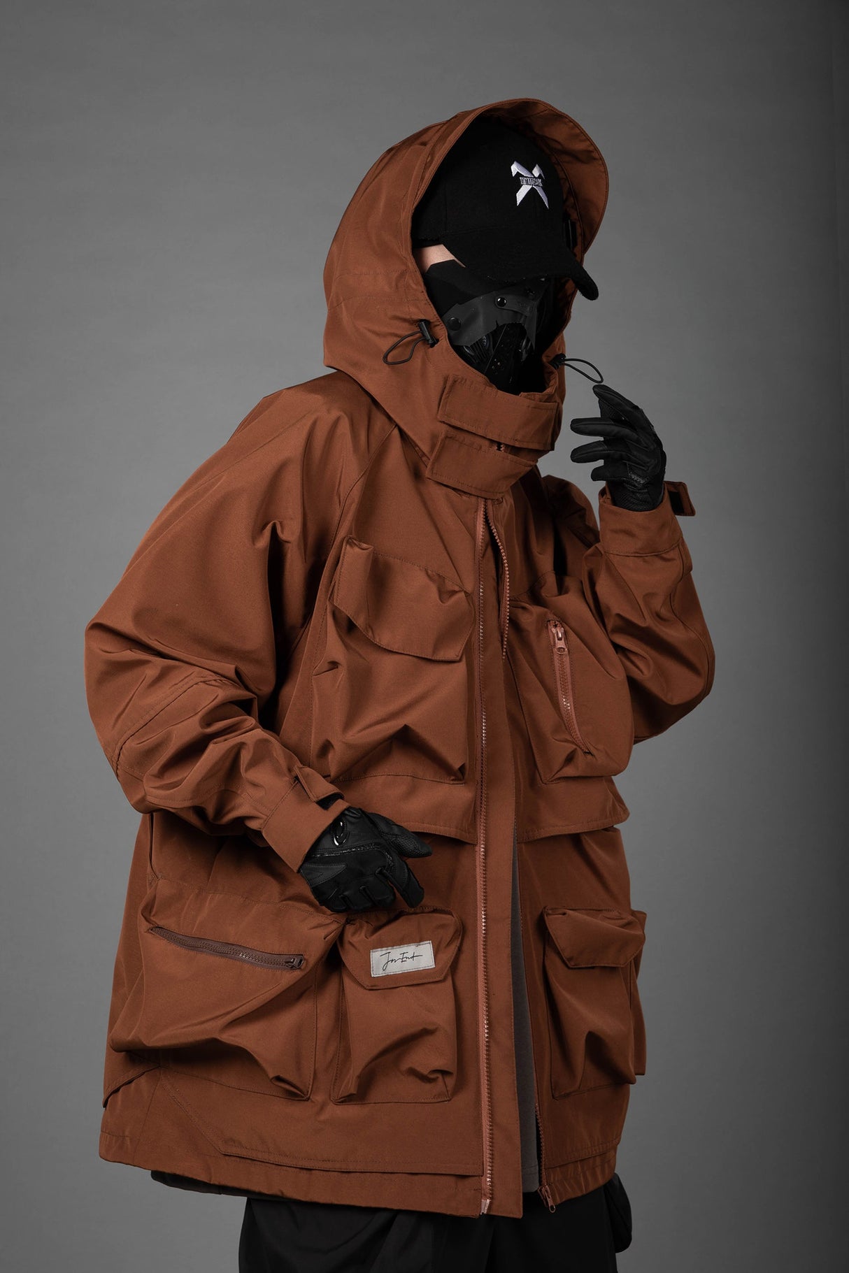 J25 Brown Storage X Tech Jacket from Niepce Inc