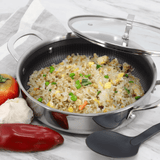 Better Chef 10-Inch 3-Ply Stainless Steel Nonstick Deep Fry Pan with Lid from Jupiter Gear Home