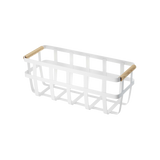 Storage Basket - Two Sizes - Steel + Wood from Yamazaki Home