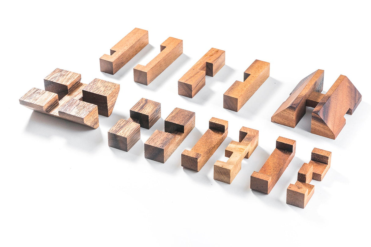 Diamond Cube 4 - Wood Brain Teaser Puzzle from Kubiya Games