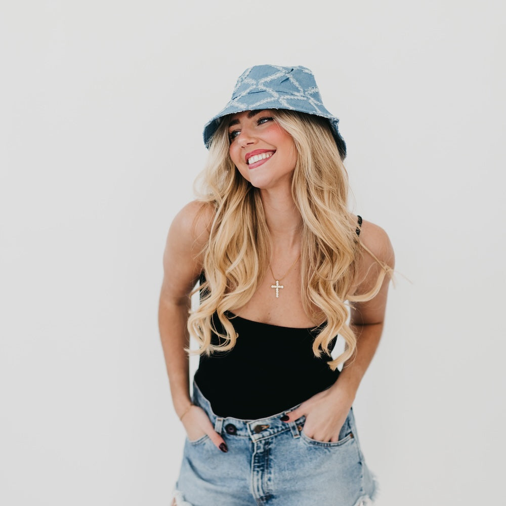 Diamond Print Bucket Hat from Pretty Simple
