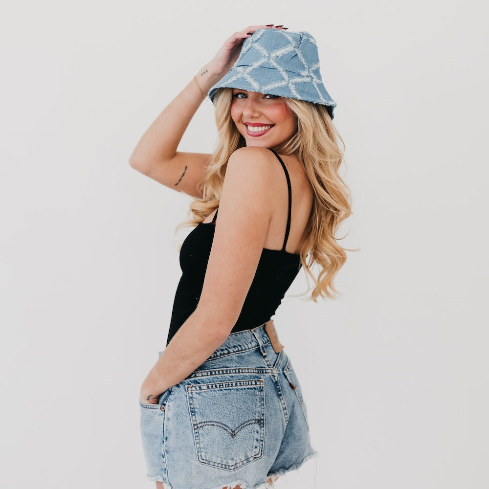 Diamond Print Bucket Hat from Pretty Simple