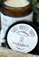 Oh Baby Oh! " What a bum!" Organic Diaper Balm -/Chafing/Cracked Skin- to help soothe any bottom (including adults) from Sweet Harvest Farm