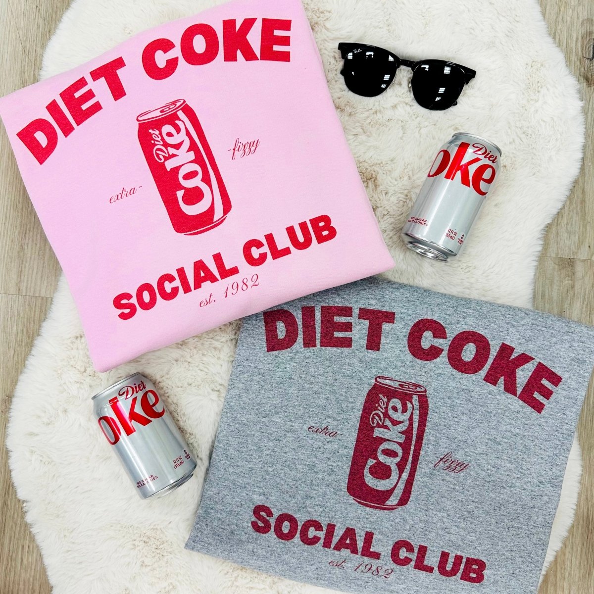 'Diet Coke Social Club' Crewneck Sweatshirt from United Monograms