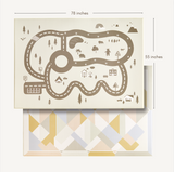 Tiny Land® Double-Sided Baby Playmat Urban Zoo Adventure From Tiny Land