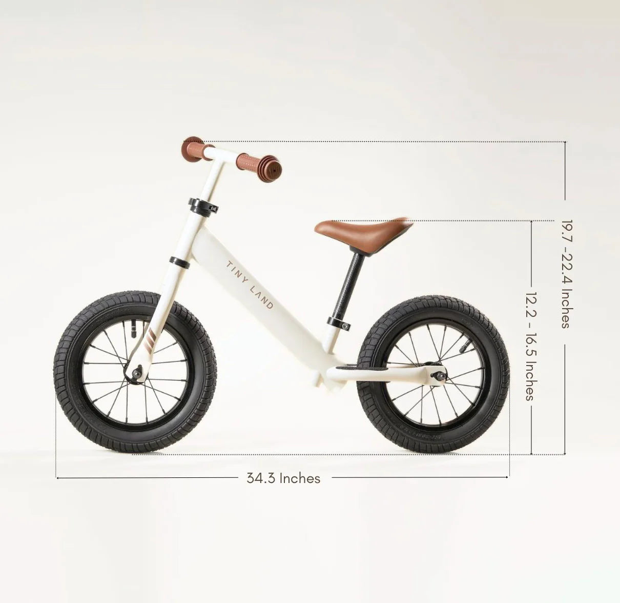 Tiny Land® Balance Bike - Milky White From Tiny Land