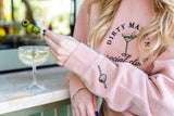 'Dirty Martini Social Club' Cozy Crew from United Monograms