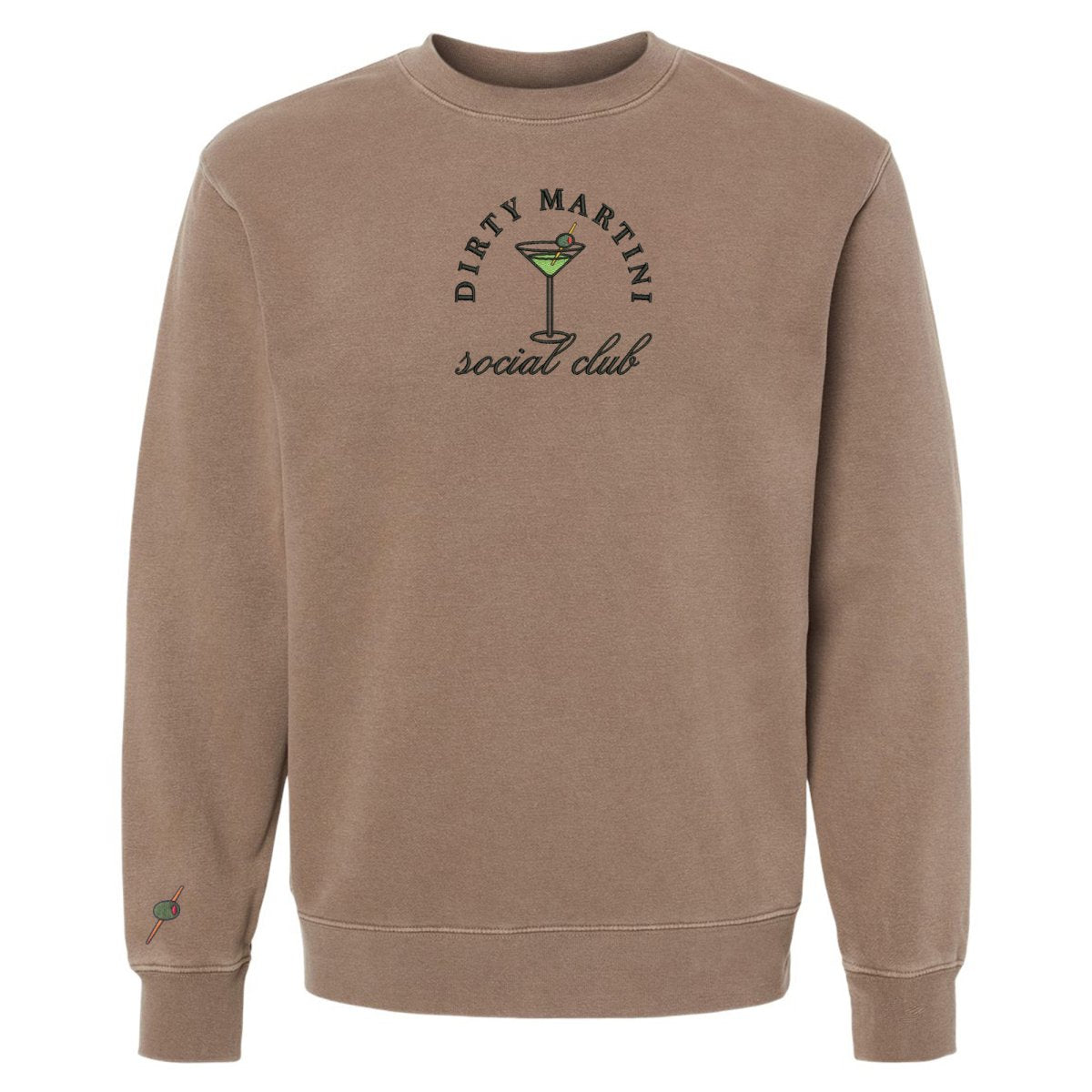 'Dirty Martini Social Club' Cozy Crew from United Monograms