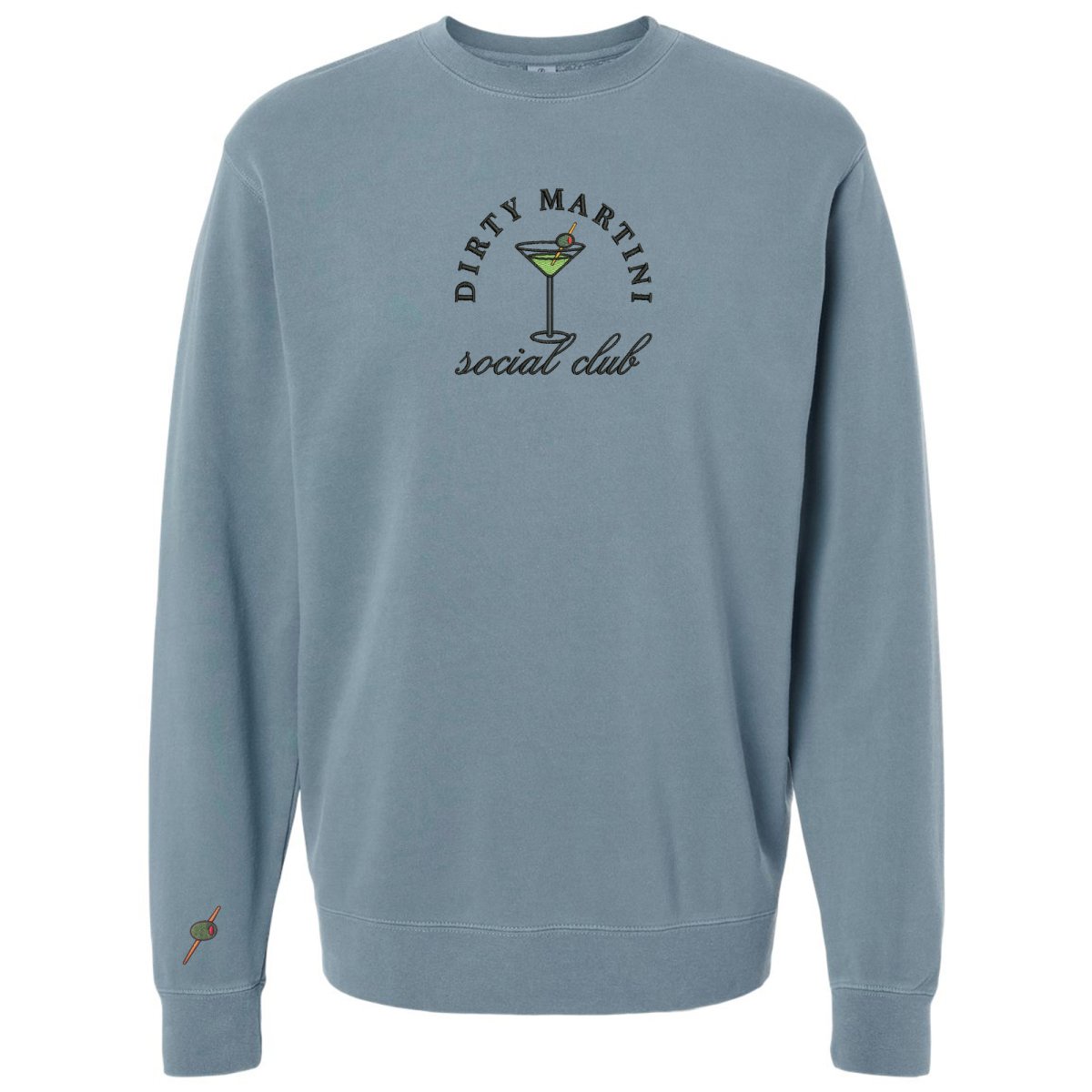 'Dirty Martini Social Club' Cozy Crew from United Monograms