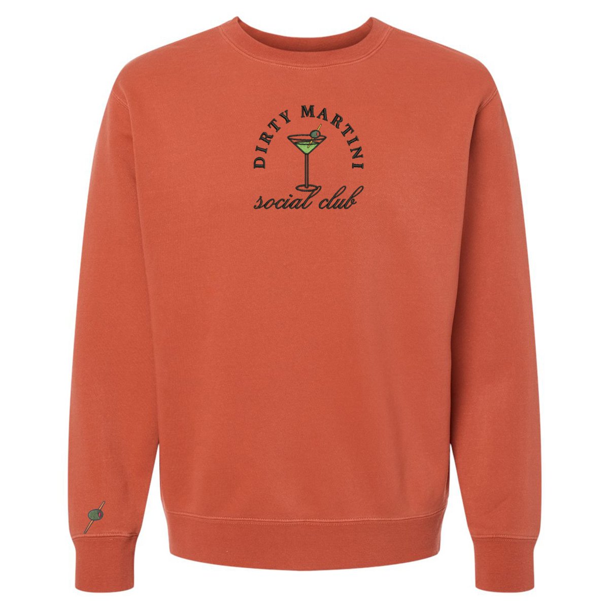 'Dirty Martini Social Club' Cozy Crew from United Monograms