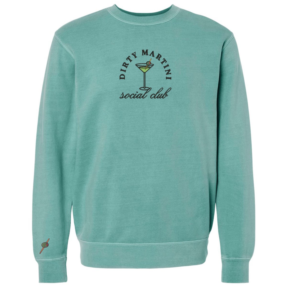 'Dirty Martini Social Club' Cozy Crew from United Monograms