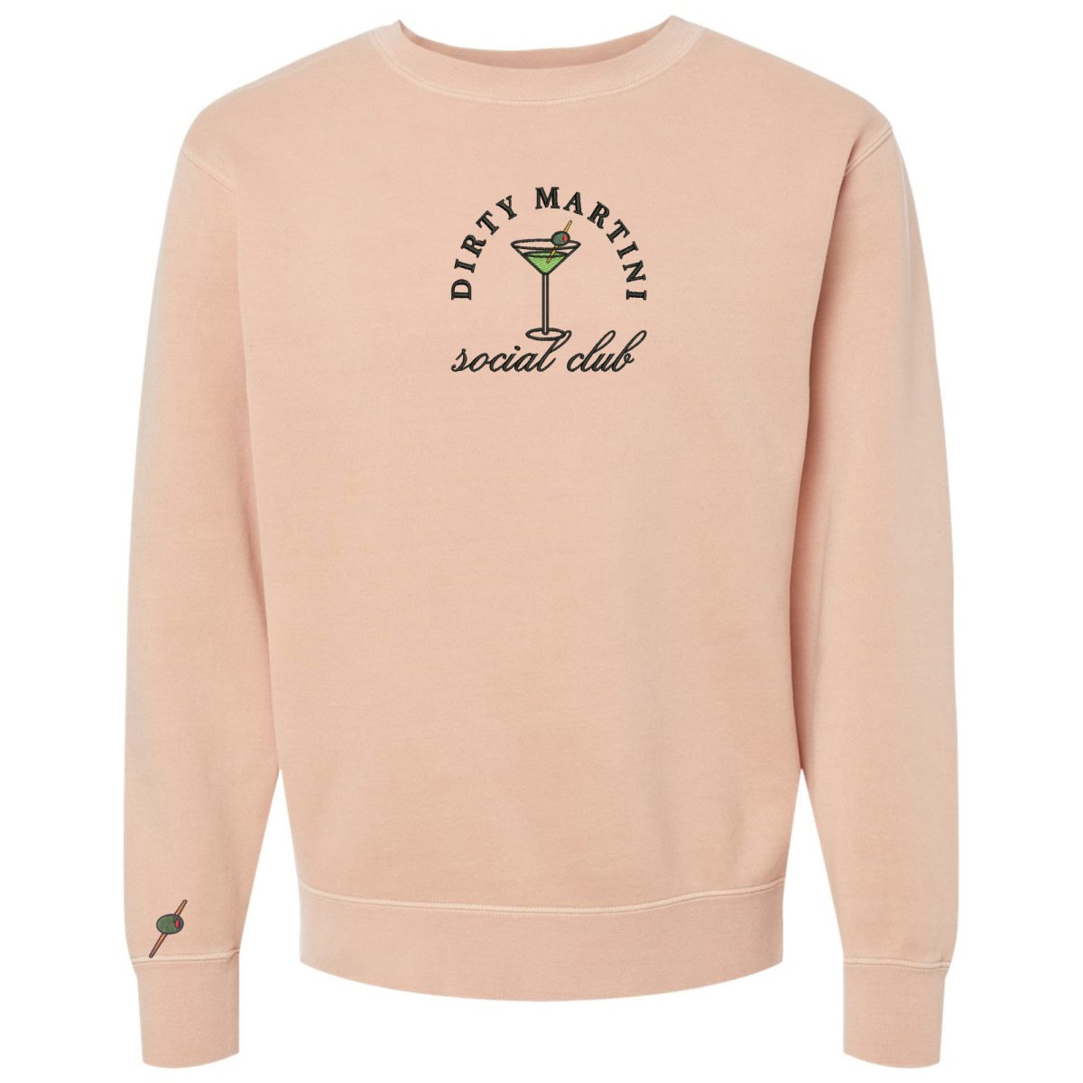 'Dirty Martini Social Club' Cozy Crew from United Monograms
