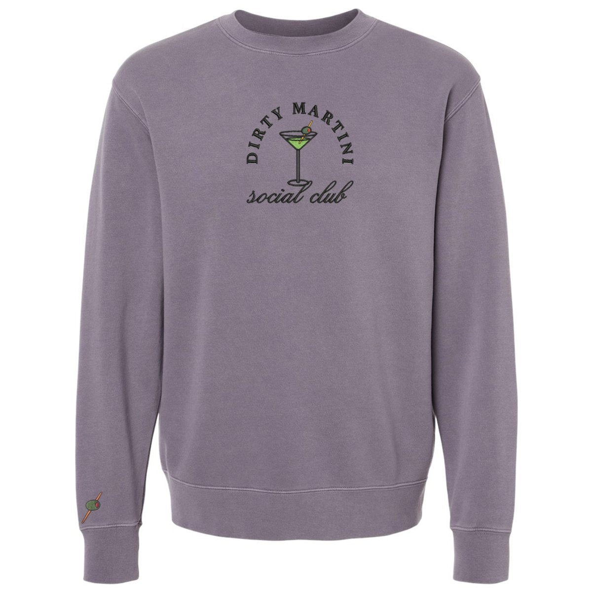 'Dirty Martini Social Club' Cozy Crew from United Monograms