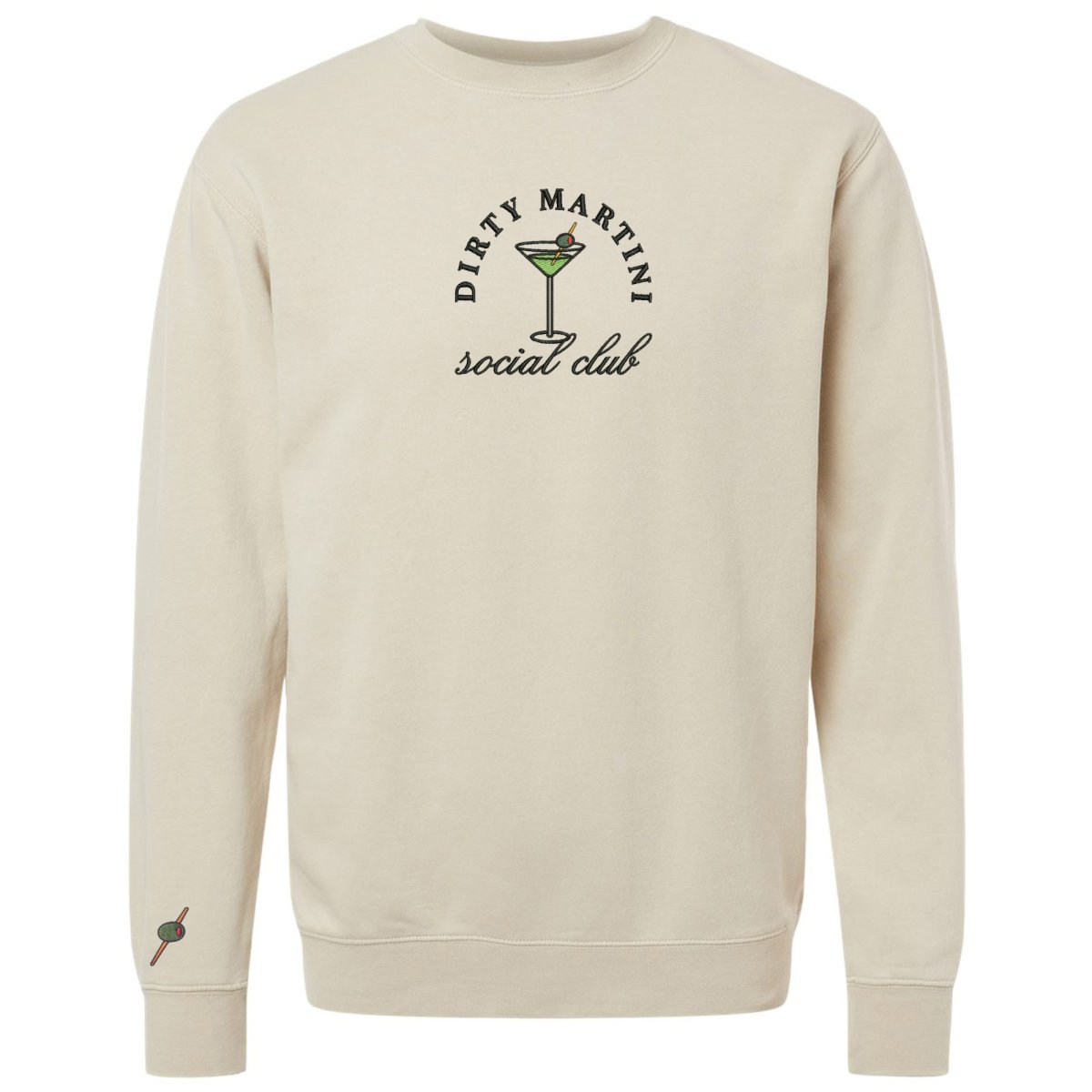 'Dirty Martini Social Club' Cozy Crew from United Monograms