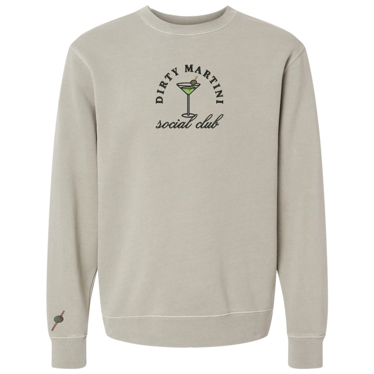 'Dirty Martini Social Club' Cozy Crew from United Monograms