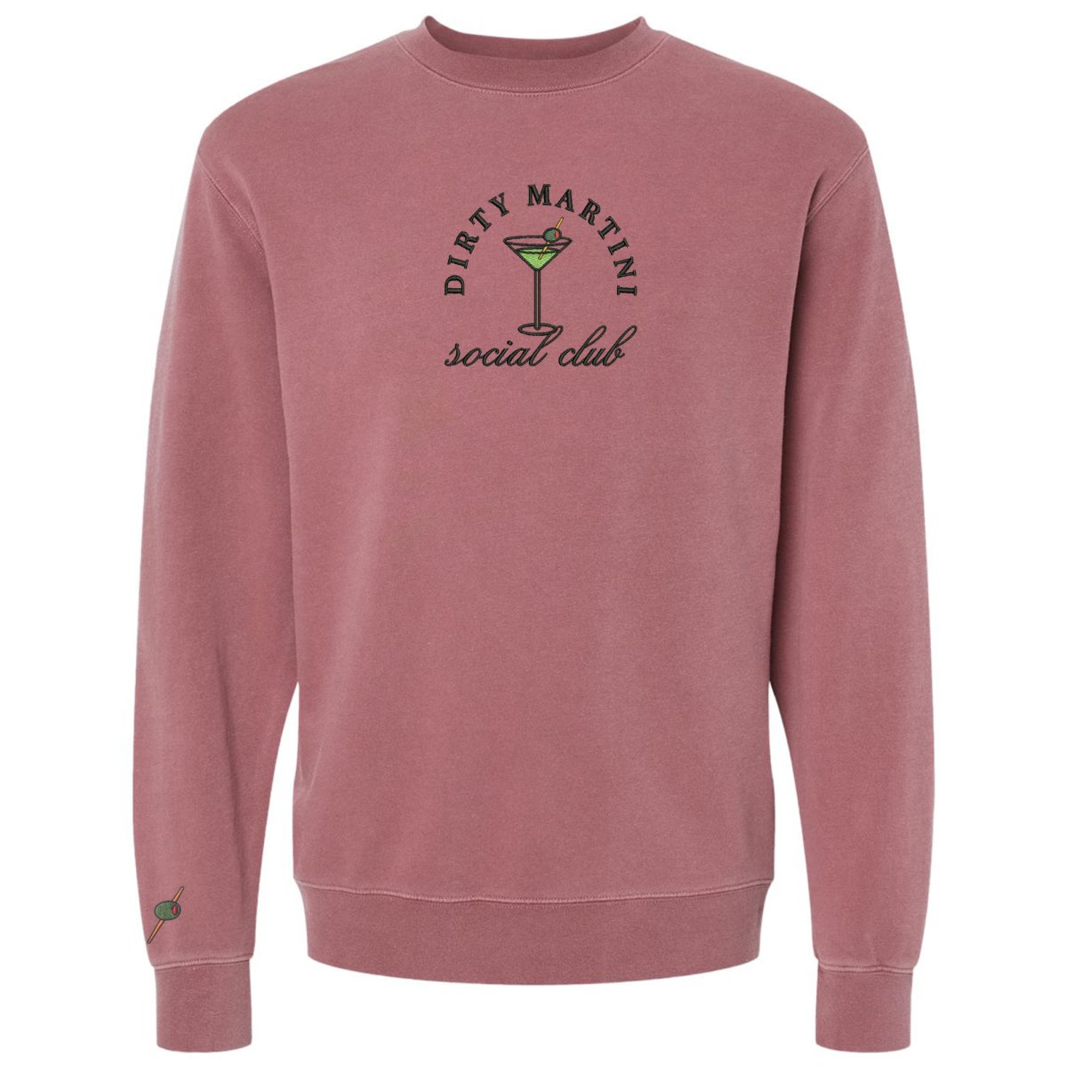 'Dirty Martini Social Club' Cozy Crew from United Monograms