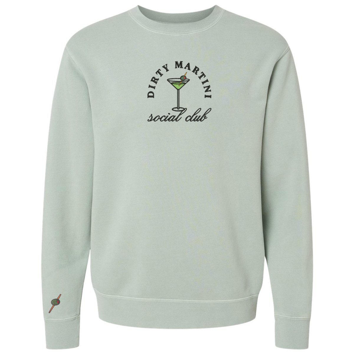 'Dirty Martini Social Club' Cozy Crew from United Monograms