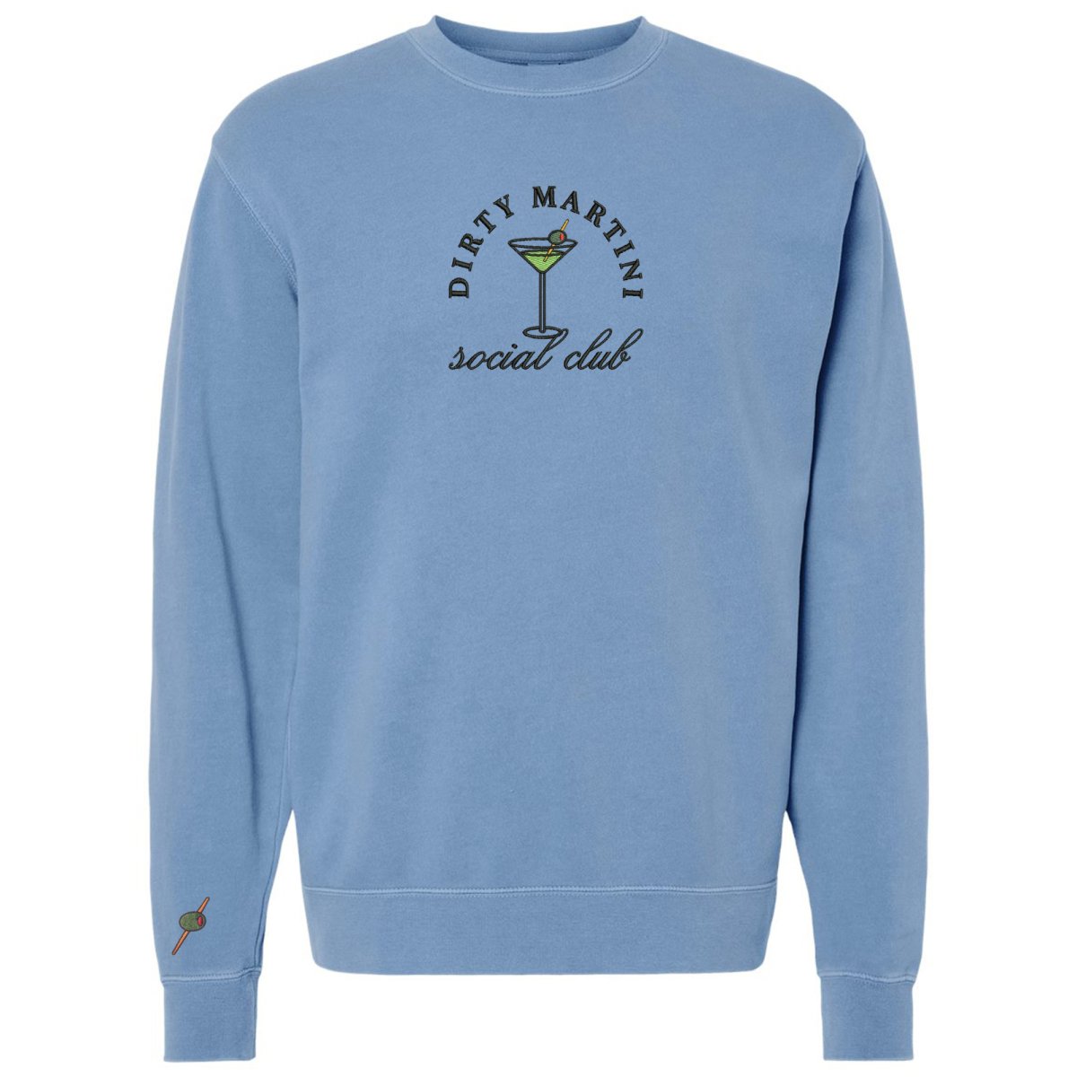 'Dirty Martini Social Club' Cozy Crew from United Monograms
