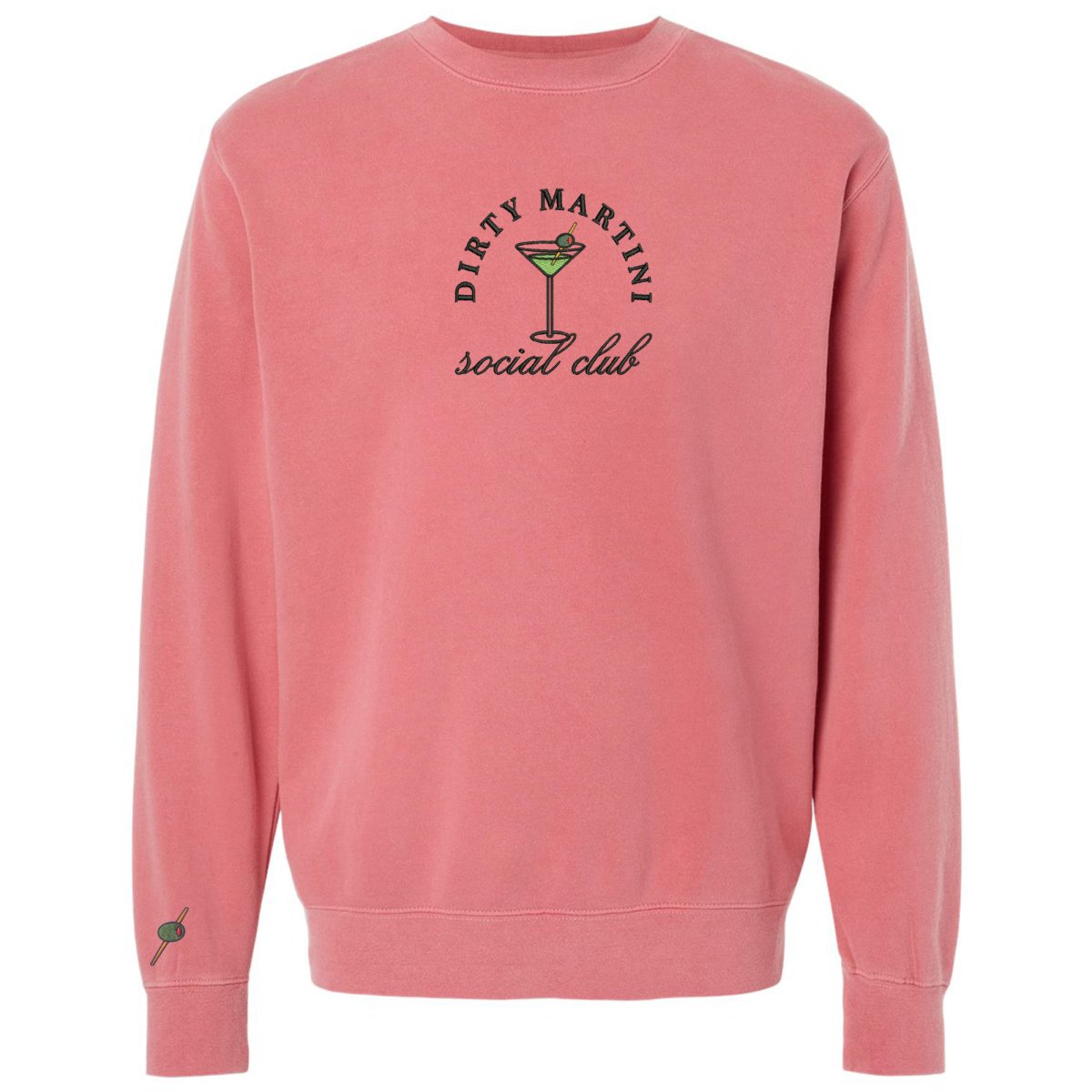 'Dirty Martini Social Club' Cozy Crew from United Monograms