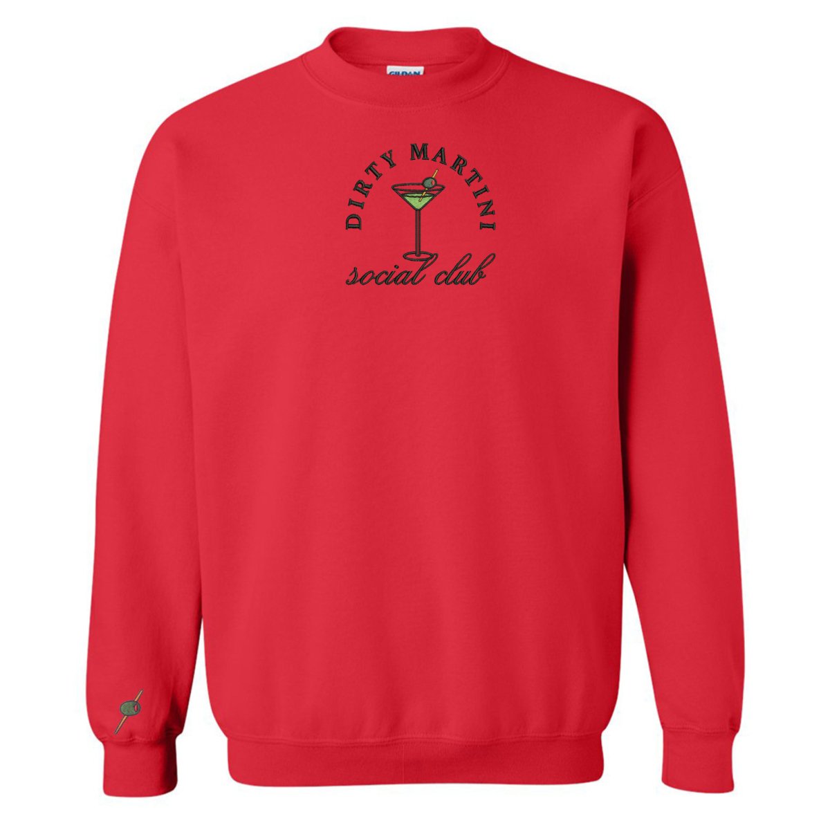 'Dirty Martini Social Club' Crewneck Sweatshirt from United Monograms