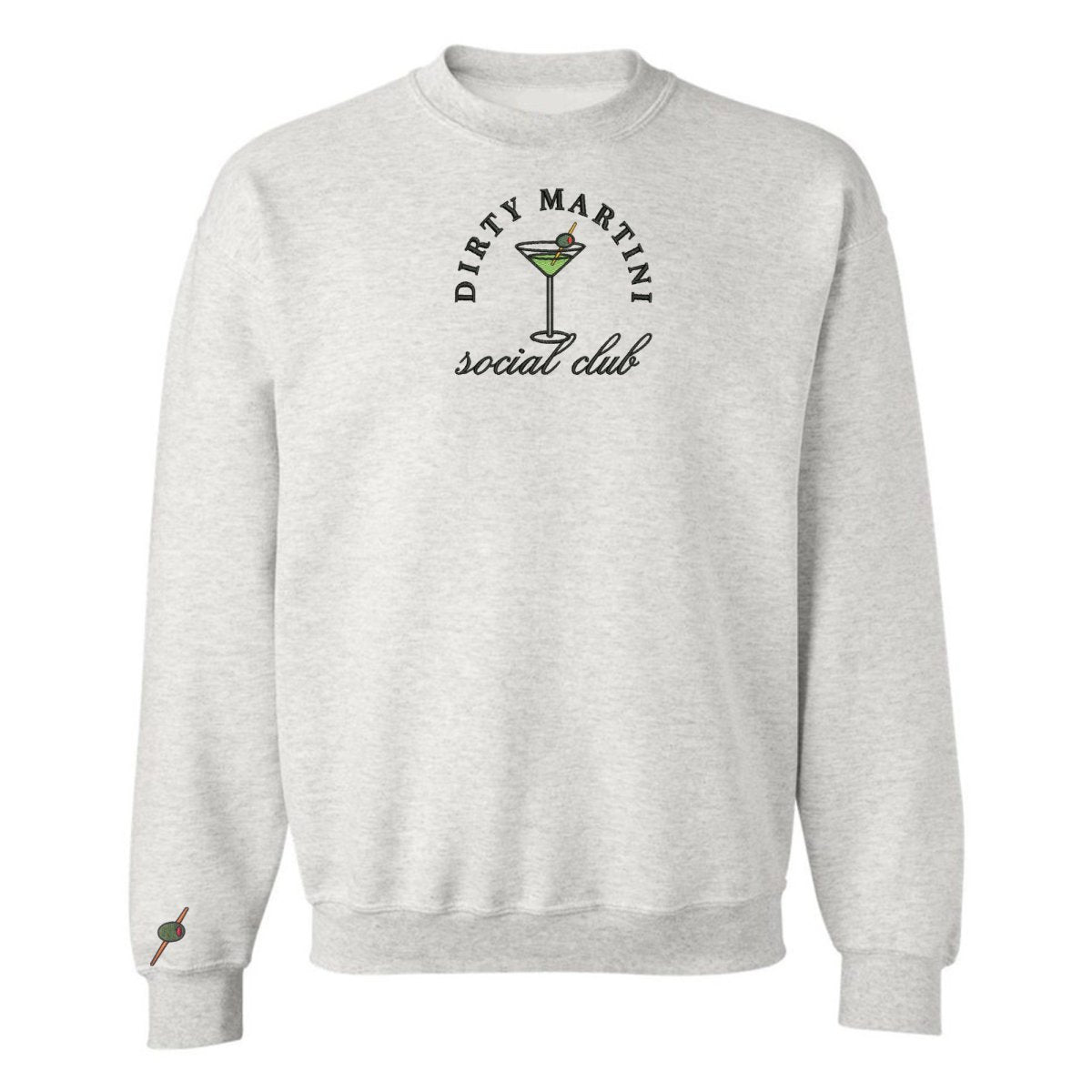 'Dirty Martini Social Club' Crewneck Sweatshirt from United Monograms