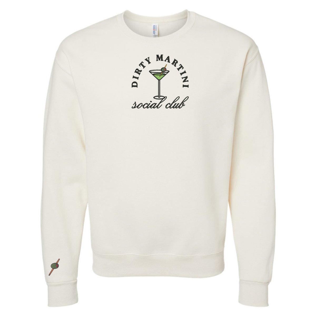 'Dirty Martini Social Club' Crewneck Sweatshirt from United Monograms