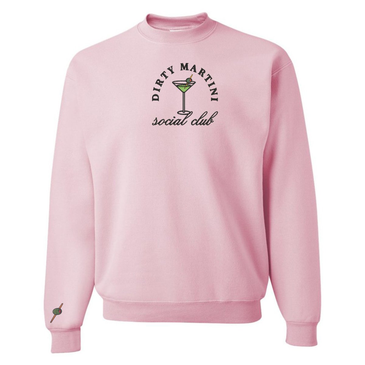 'Dirty Martini Social Club' Crewneck Sweatshirt from United Monograms