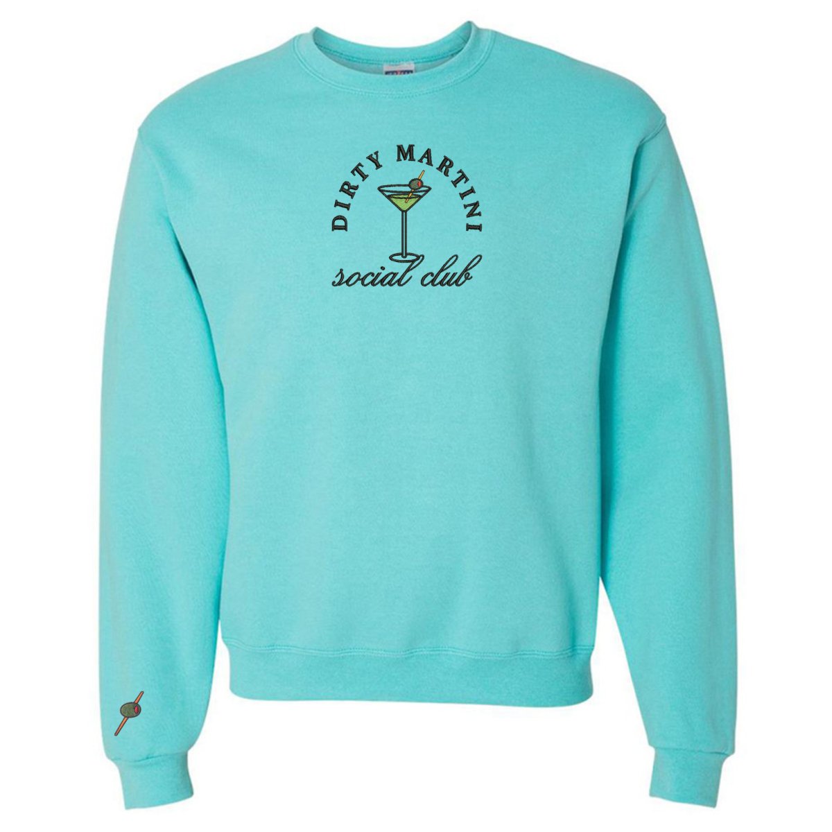 'Dirty Martini Social Club' Crewneck Sweatshirt from United Monograms