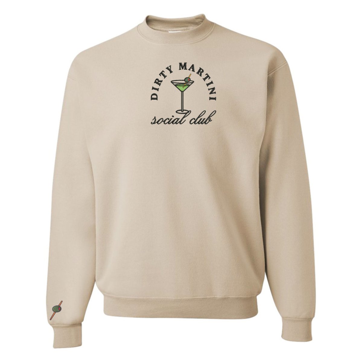 'Dirty Martini Social Club' Crewneck Sweatshirt from United Monograms