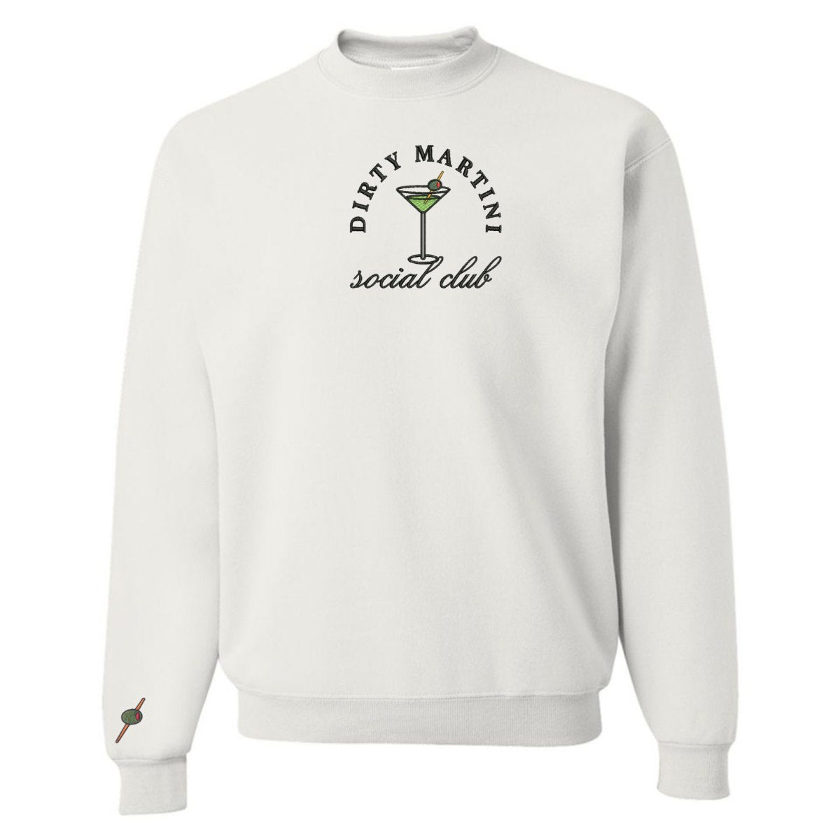 'Dirty Martini Social Club' Crewneck Sweatshirt from United Monograms