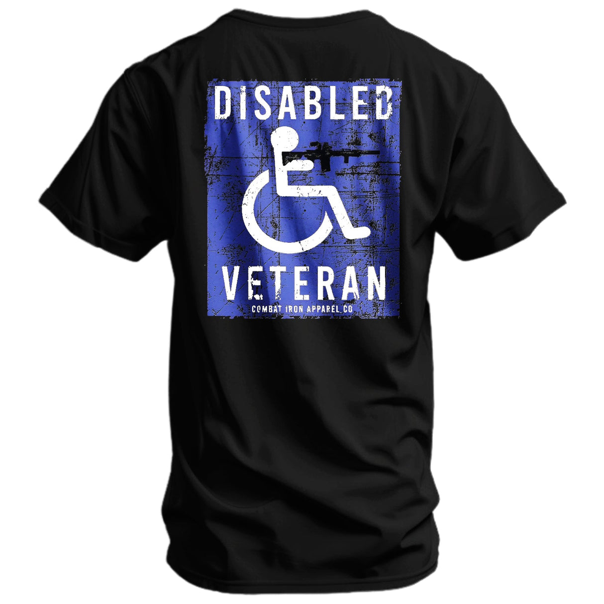Disabled Veteran Handicap Men's T-Shirt From Combat Iron Apparel