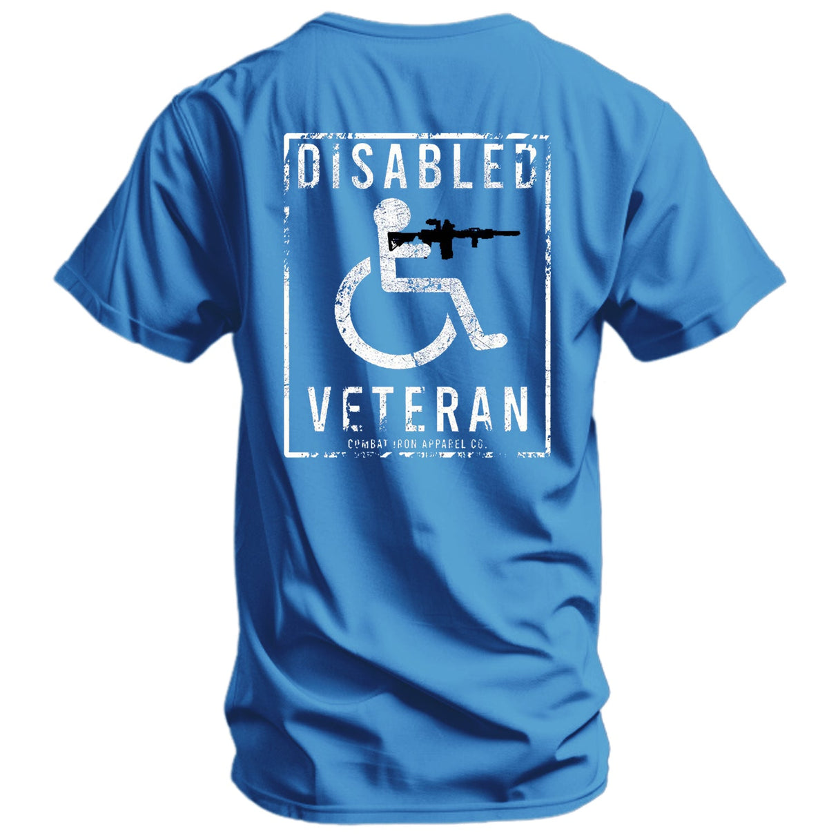 Disabled Veteran Handicap Men's T-Shirt From Combat Iron Apparel