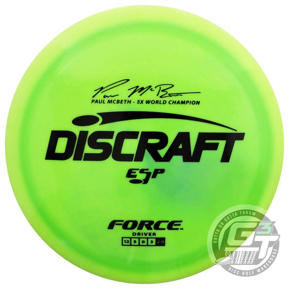 Discraft ESP Force [Paul McBeth 5X] Distance Driver Golf Disc from Gotta Go Gotta Throw