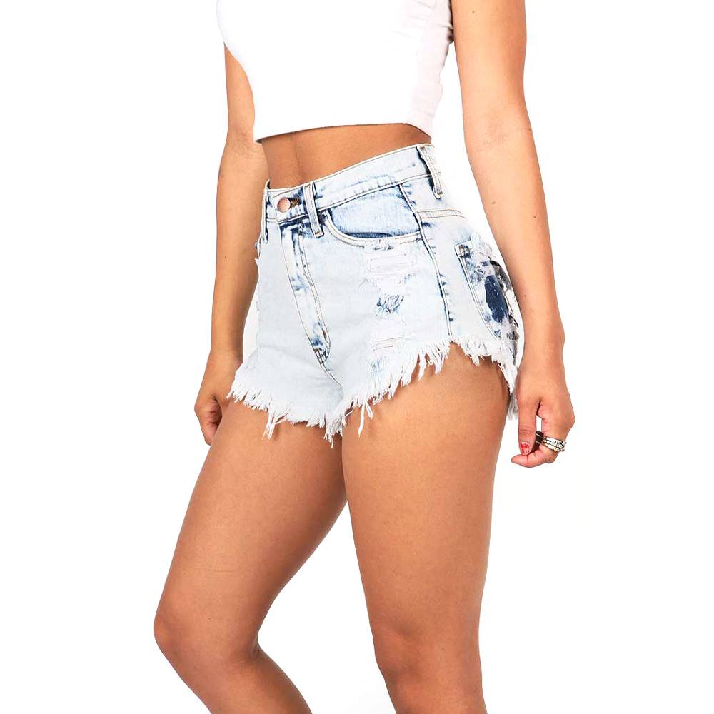 Distressed Denim Shorts From Kawaii Stop