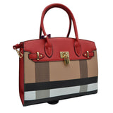 2-in-1 Top Handle Satchel Tote Handbag with Wallet  from Madeline Love