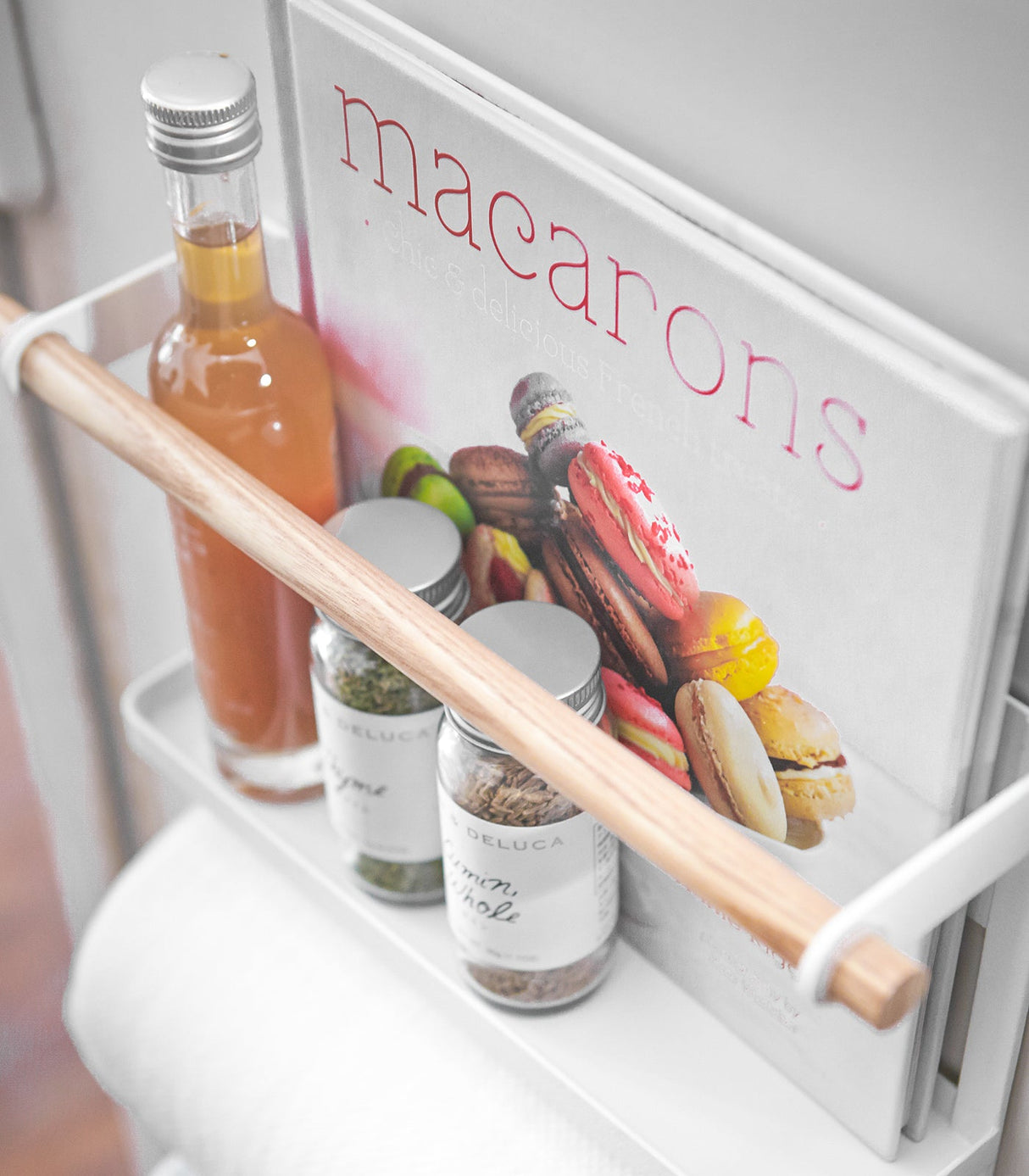 Magnetic Kitchen Organizer - Steel + Wood from Yamazaki Home