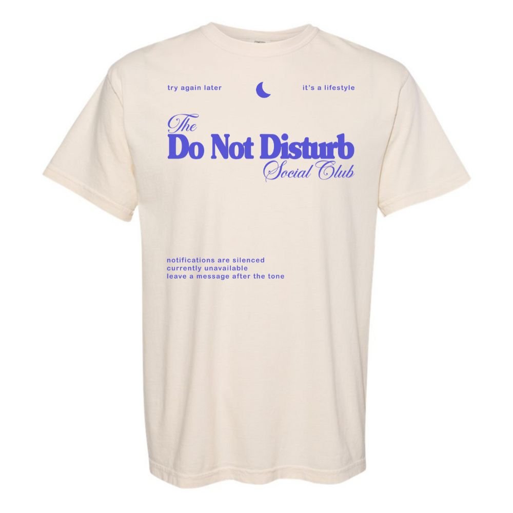 'Do Not Disturb Social Club' T-Shirt from United Monograms