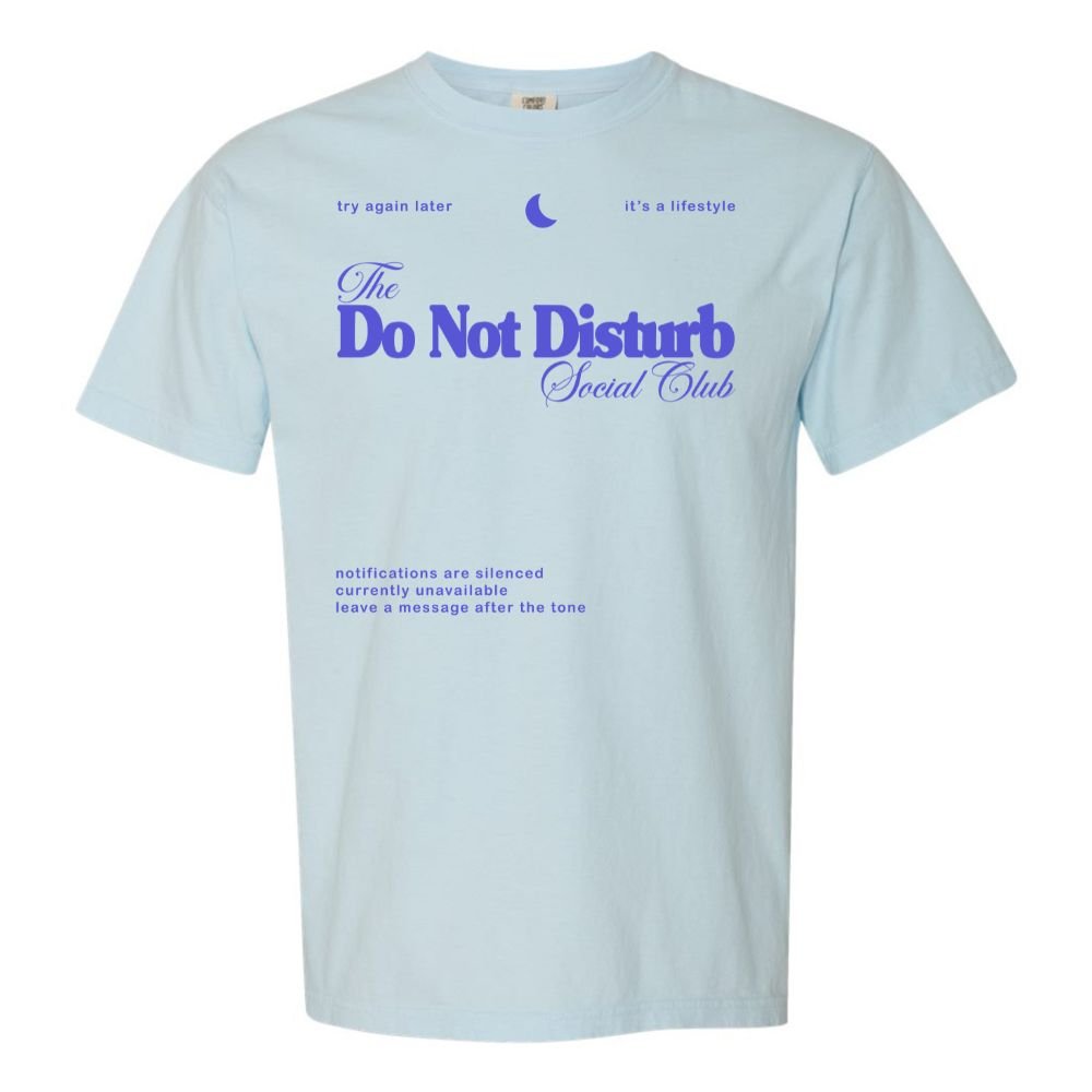 'Do Not Disturb Social Club' T-Shirt from United Monograms