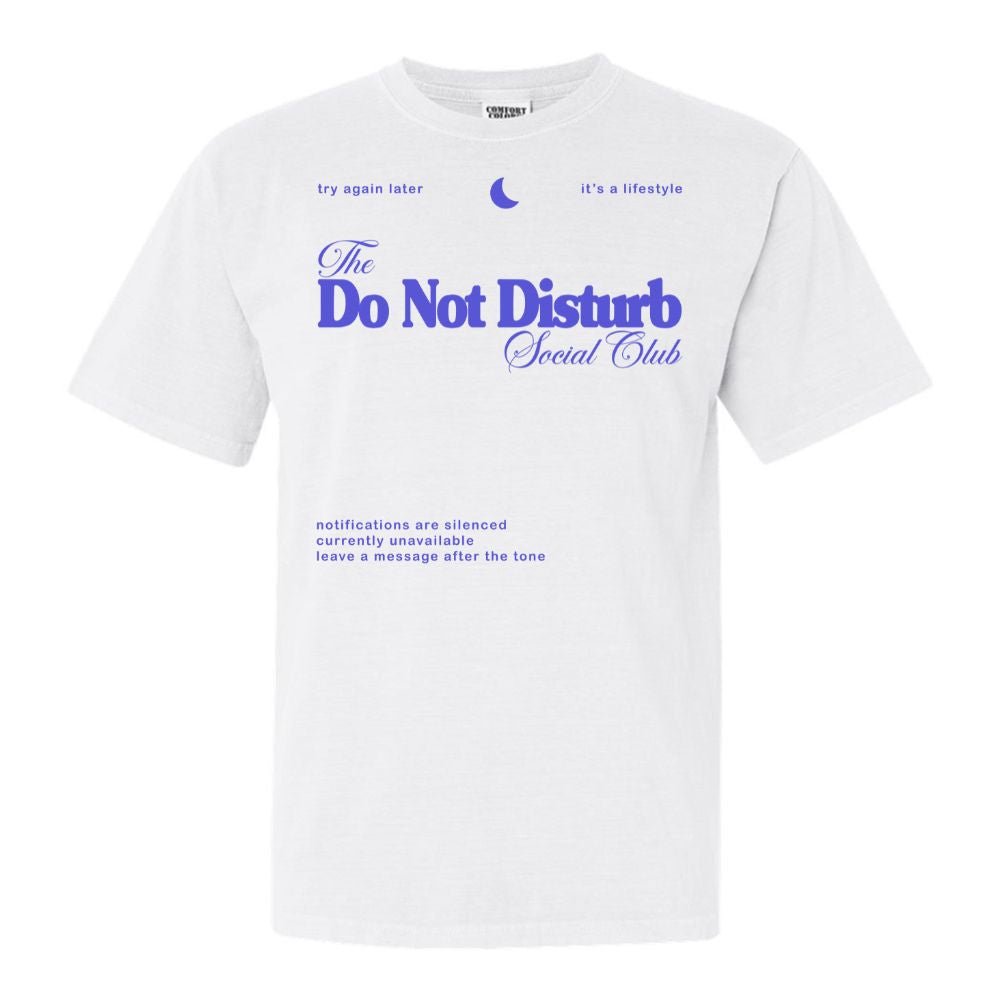 'Do Not Disturb Social Club' T-Shirt from United Monograms