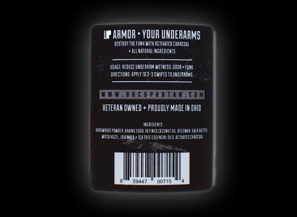 ArmPit Armor Natural Deodorant From Doc Spartan