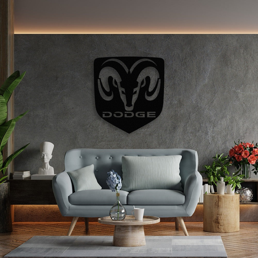 Dodge Metal Car Logo from VITAHOME DESIGN LLC