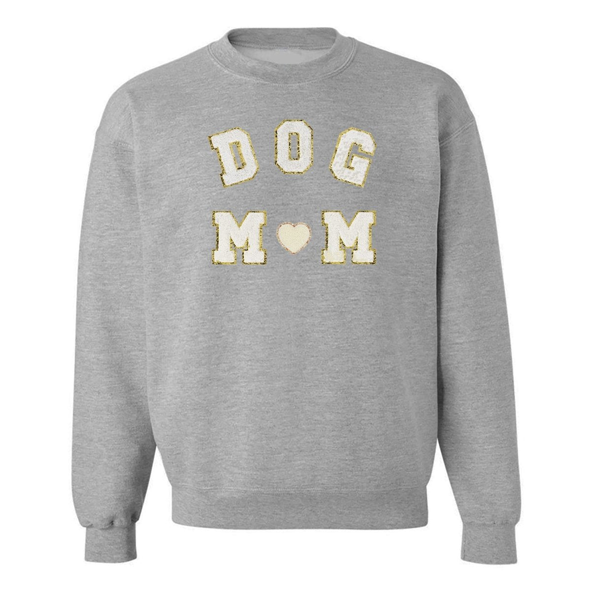 Dog Mom Letter Patch Crewneck Sweatshirt from United Monograms