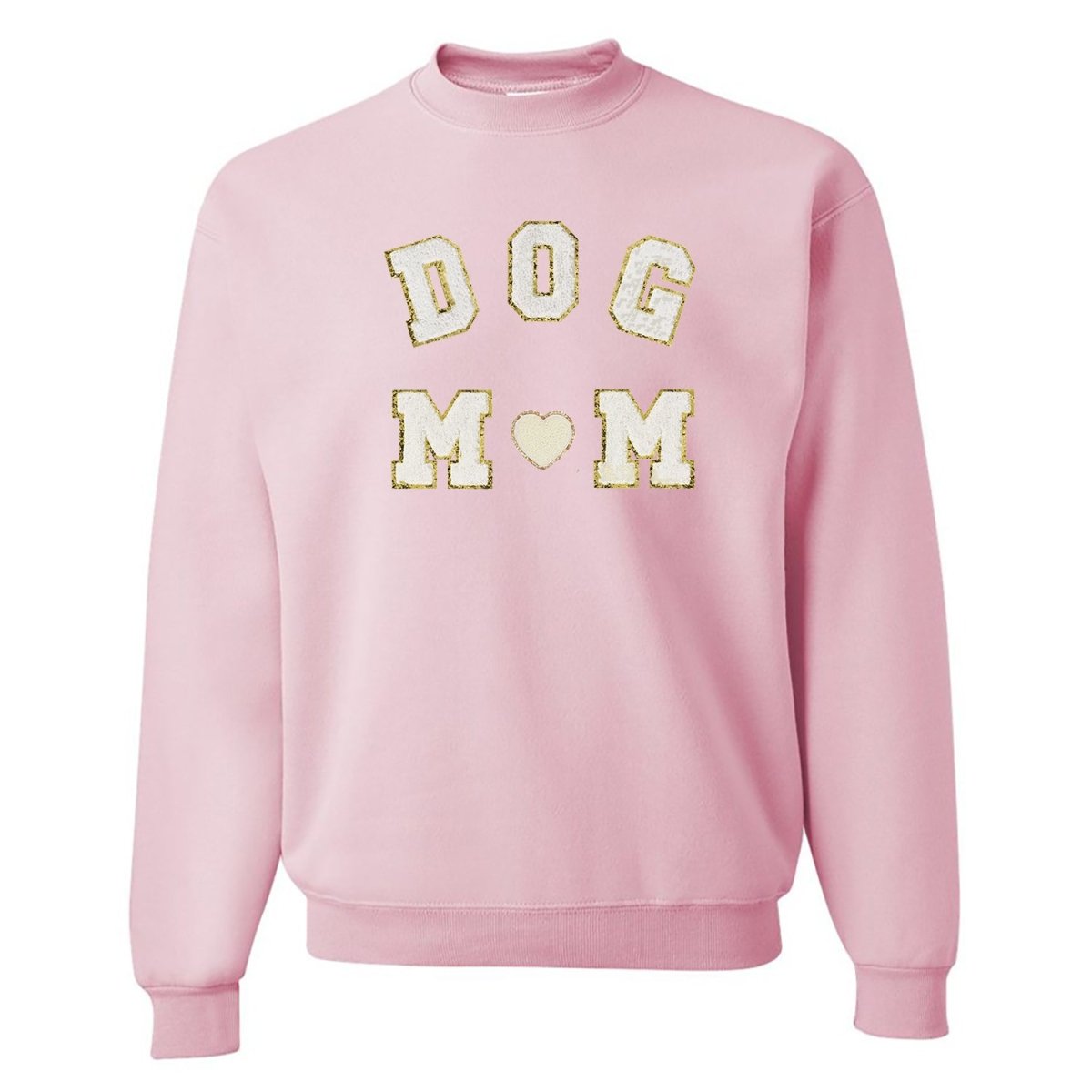 Dog Mom Letter Patch Crewneck Sweatshirt from United Monograms