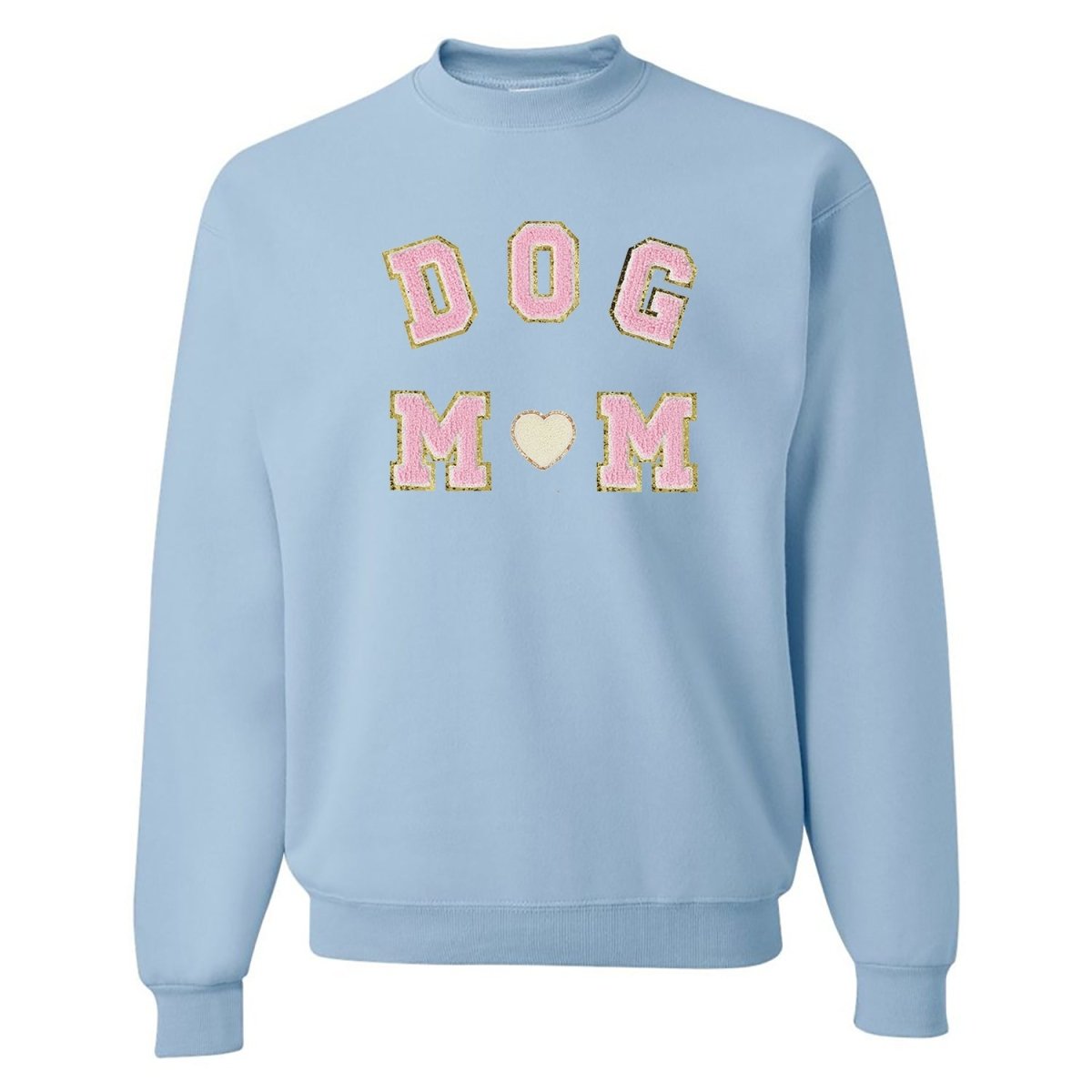 Dog Mom Letter Patch Crewneck Sweatshirt from United Monograms