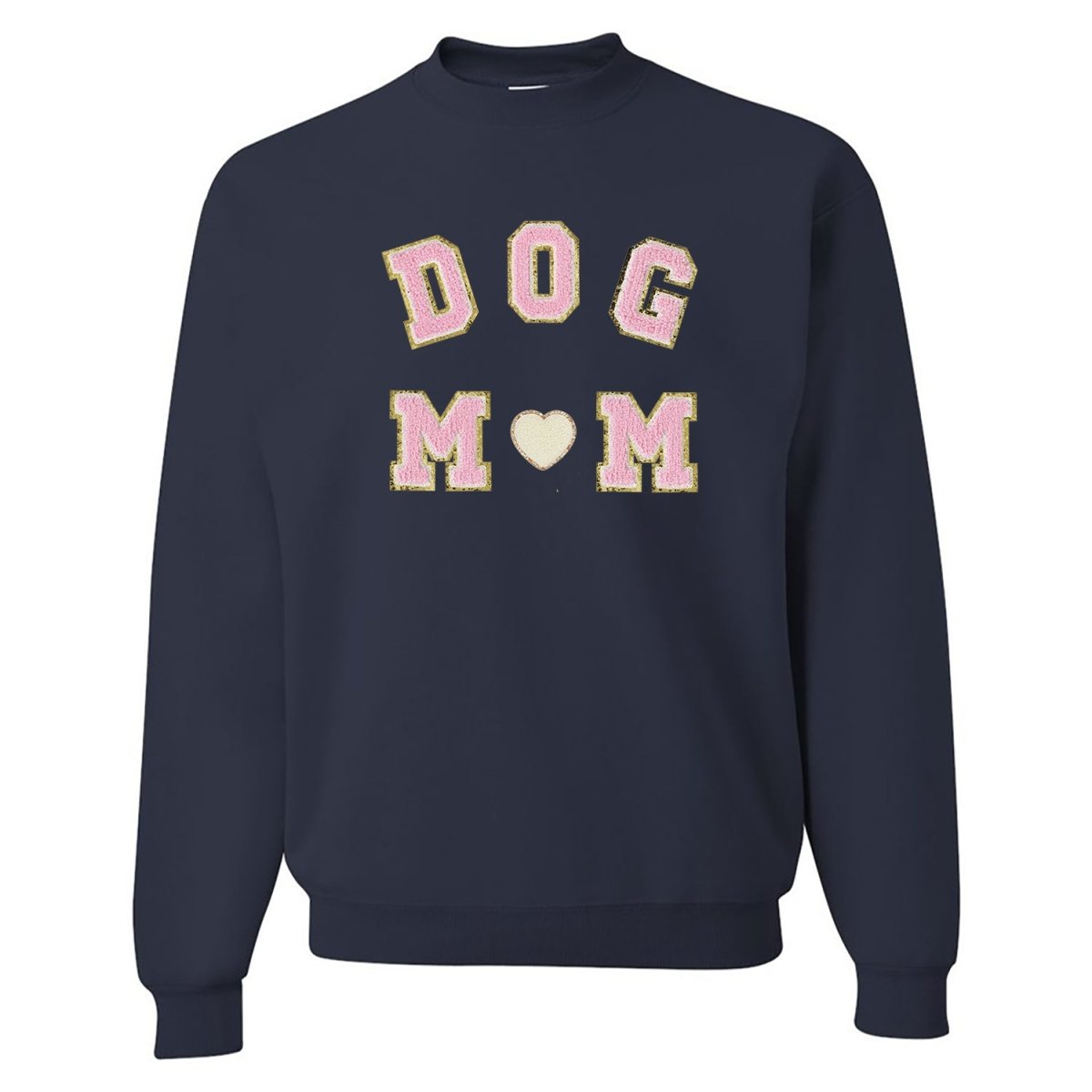 Dog Mom Letter Patch Crewneck Sweatshirt from United Monograms