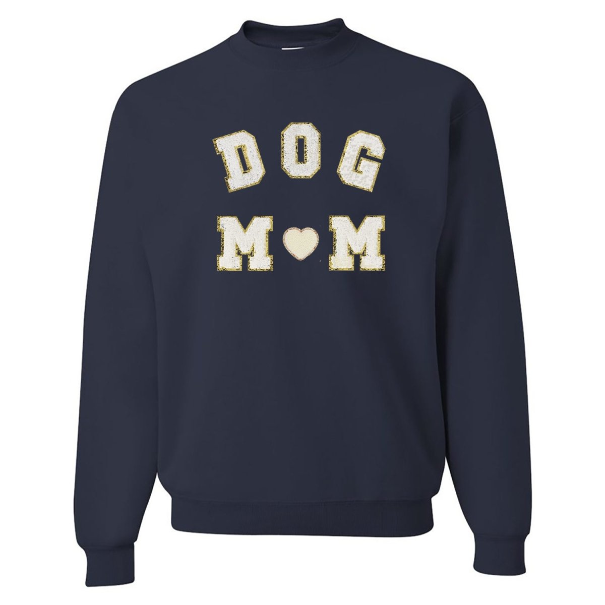 Dog Mom Letter Patch Crewneck Sweatshirt from United Monograms