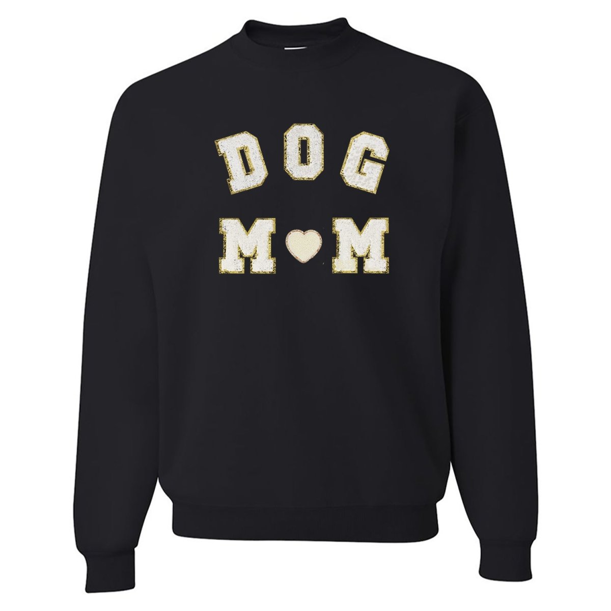 Dog Mom Letter Patch Crewneck Sweatshirt from United Monograms