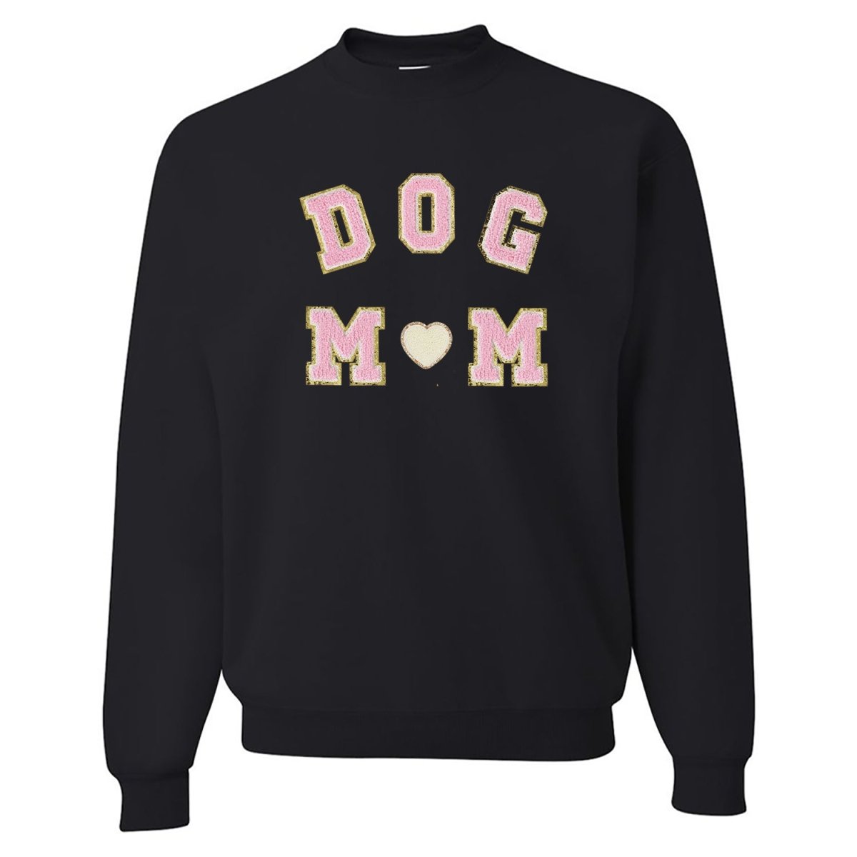 Dog Mom Letter Patch Crewneck Sweatshirt from United Monograms